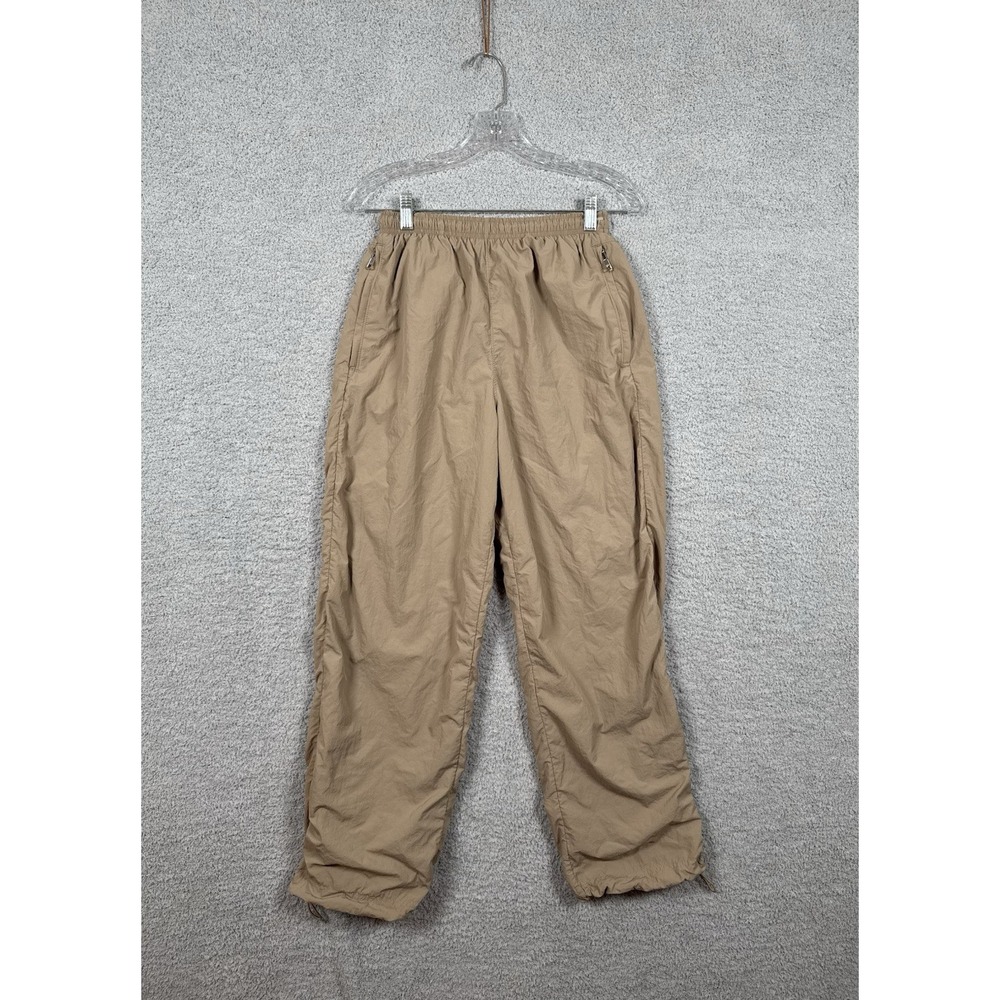 Abercrombie Fitch Nylon Crinkle Nylon Track Pants‎ Beige Khaki Women's Size XS